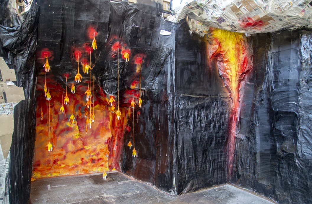 Melting of the iron body, further view 3