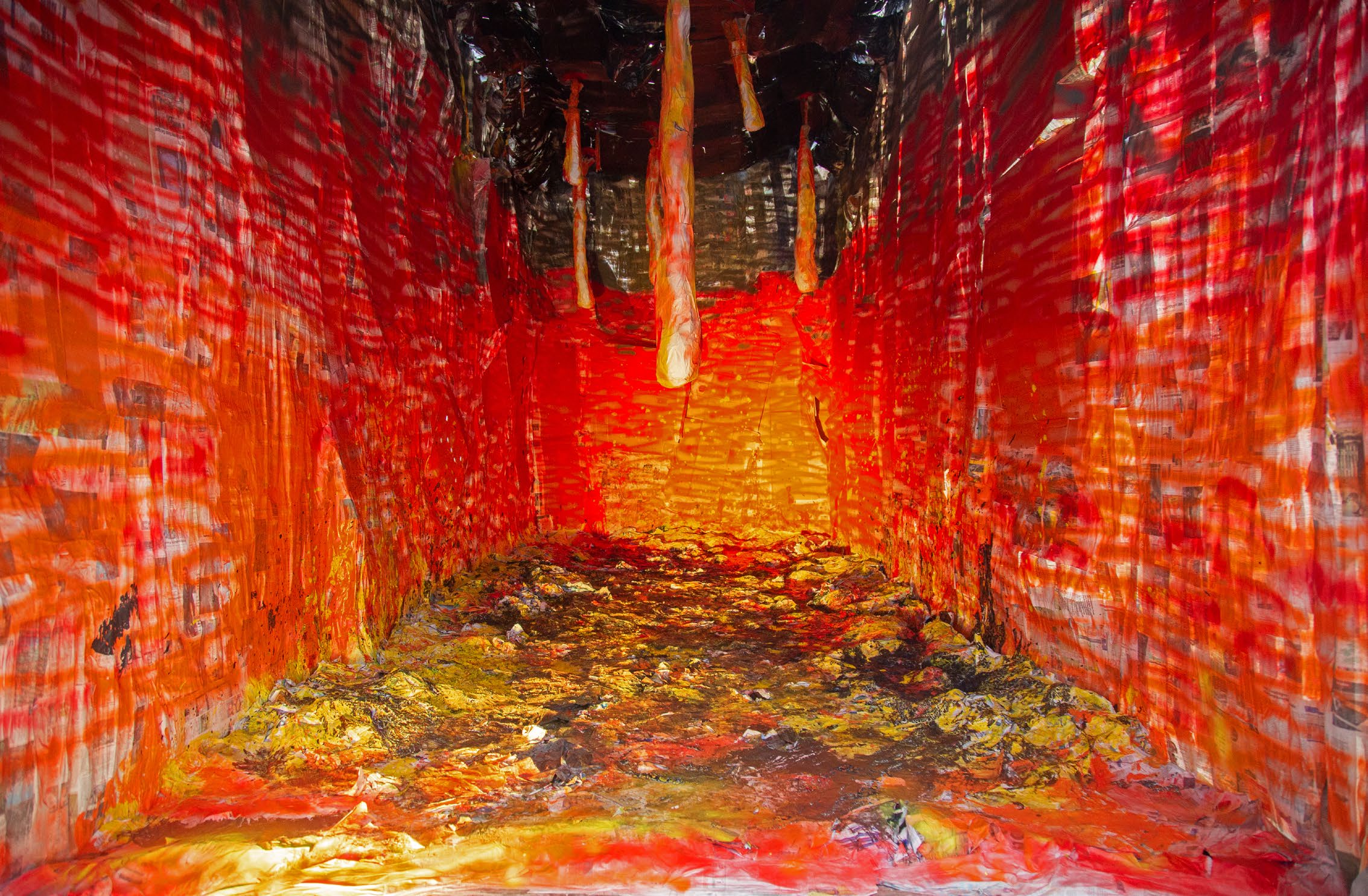 Melting of the iron body, further view 8