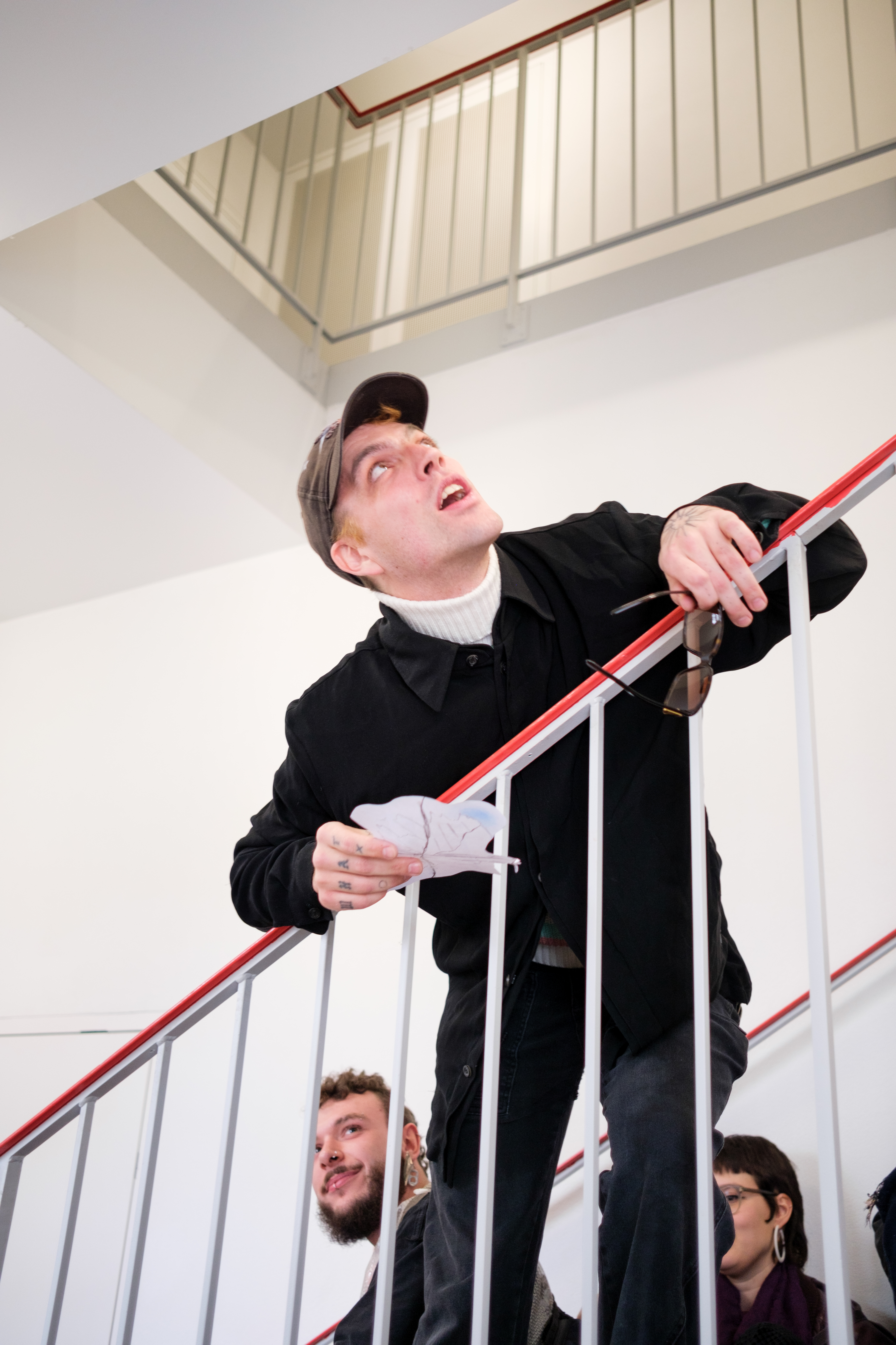 We met in the stairway, participatory performance
